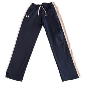 Under Armour Youth Large Blue Microfiber Athletic Sweatpants Pockets